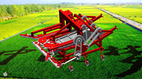 新型多棱立辊式穗茎兼收玉米收获试验割台