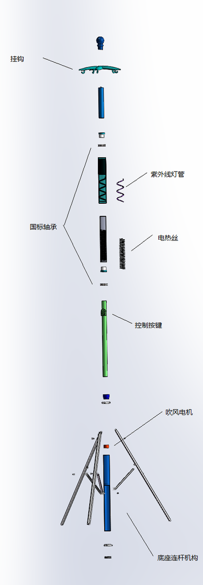 快速烘干衣架