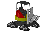 一种新型的环保全周旋转叉车