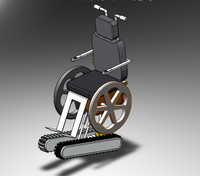 一种基于履带传动的自平衡爬楼轮椅