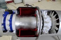 多功能航空发动机教学模型