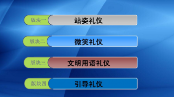 高铁乘务礼仪