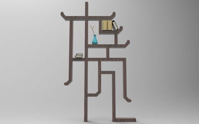 古风榫接置物架