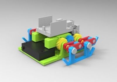 3D打印四足滑翔教育机器人