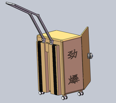 单开门行李箱
