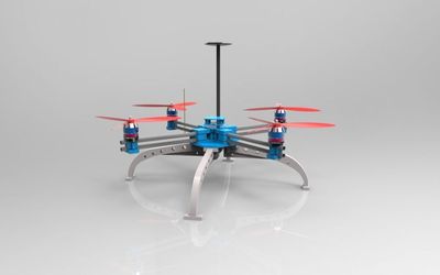 基于3D打印技术的四旋翼地貌勘测飞行器