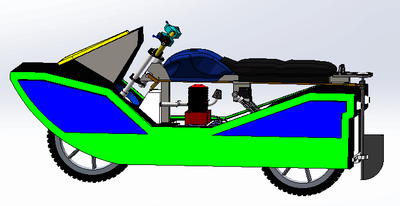 基于Solidworks的水陆两用离合切换变速摩托车