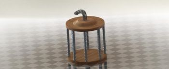 “鸟笼”凳子设计