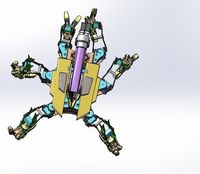 基于仿生六足结构的市政下水道疏通机器人