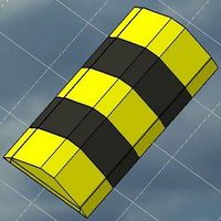 一种可变为隔离桩的减速带