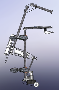 一种攀壁式擦玻璃机器人