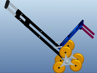 折叠式三轮上楼小拉车