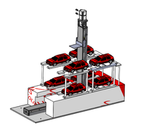 一拖八桁架式立体车库