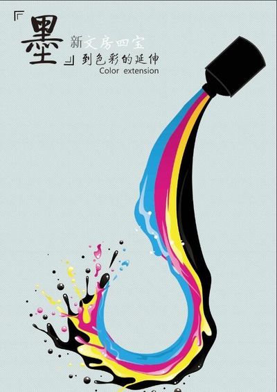 新文房四宝文化海报