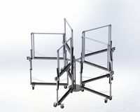 圆柱型双层旋转式自行车停车库