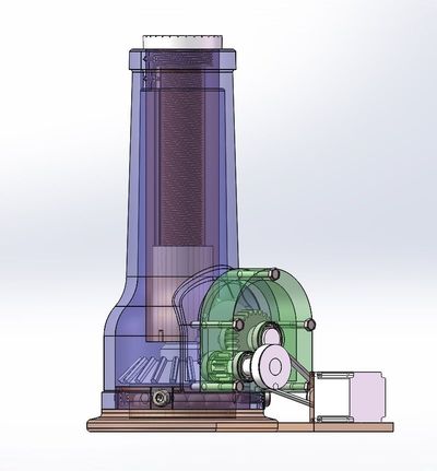 一種立式電動螺旋千斤頂的設計