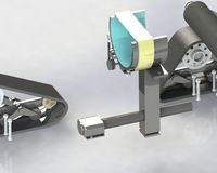 大棚杆状蔬菜收割机器人