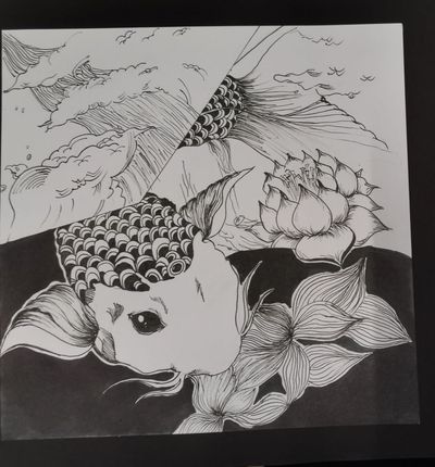鲤悦戏水