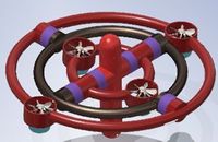 基于三轴陀螺仪结构设计的近距航拍器