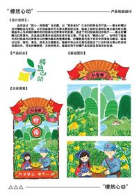 “檬然心动”革命老区仁台村香水柠檬产品包装设计