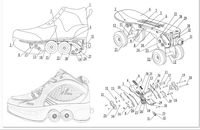 便捷收缩电驱鞋