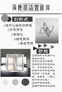 简便清洁智能窗