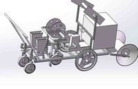 可调距行走式小粒蔬菜精细播种机