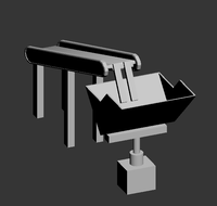 装砂机活动式卸斗