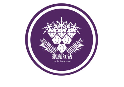 聚鹿紅鉆LOGO