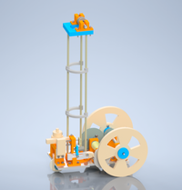 实现给定轨迹绕障的无碳小车