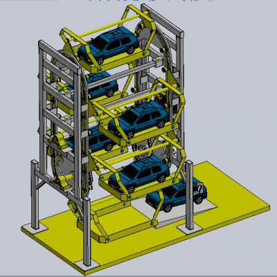立式旋转循环循环停车库