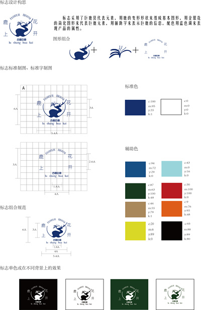 “鹿上花开”品牌形象设计