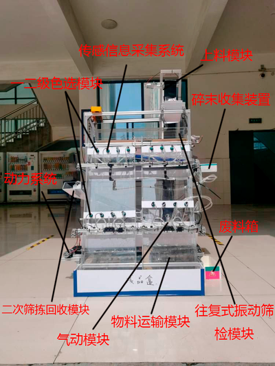 基于色标颜色传感器及PLC控制的智能茶叶色选机