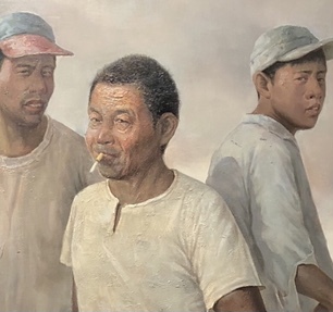 油画作品《父辈》