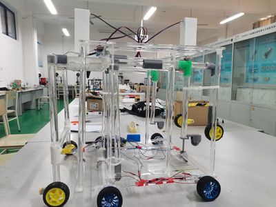 智能升降式爬楼搬运机器人