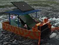 环保型多功能水面垃圾清理船