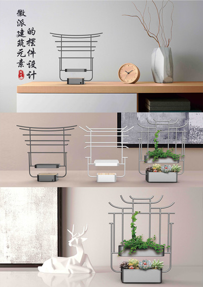 徽派建筑元素摆件设计