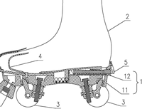 一种收缩式机器鞋