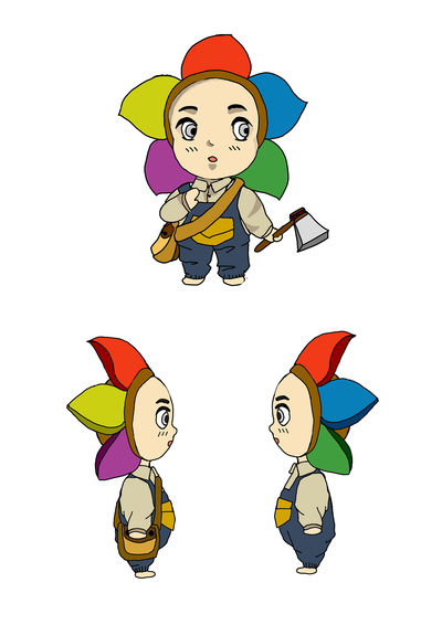 吉祥物——五彩小人