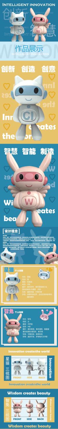《星猫-智兔》吉祥物设计