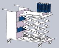 图书馆上书辅助书车