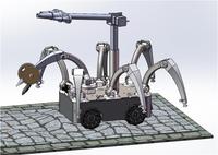 一种基于缓冲发电的轮足结合式森林消防机器人