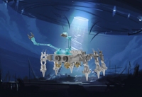 一种六足仿生式智能水下勘探机器人