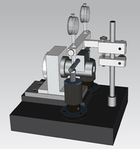 “异面垂直孔孔距测量仪”设计