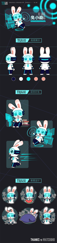 吉祥物设计——兔小能