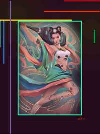 赛博朋克敦煌飞天