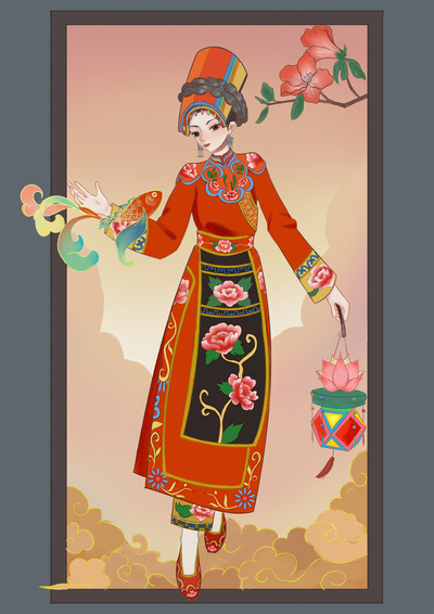 《羌族女孩》