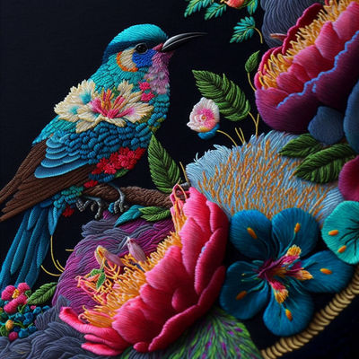 苏绣花鸟图