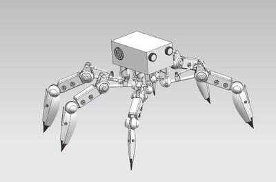 仿蜘蛛侦查型机器人