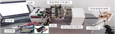 双段绳驱咽拭子机器人